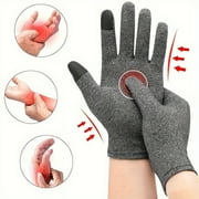AIGIA Touch Screen Compression Arthritis Gloves Comfortable Fit for Men Women Full Finger for Rheumatoid Osteoarthritis